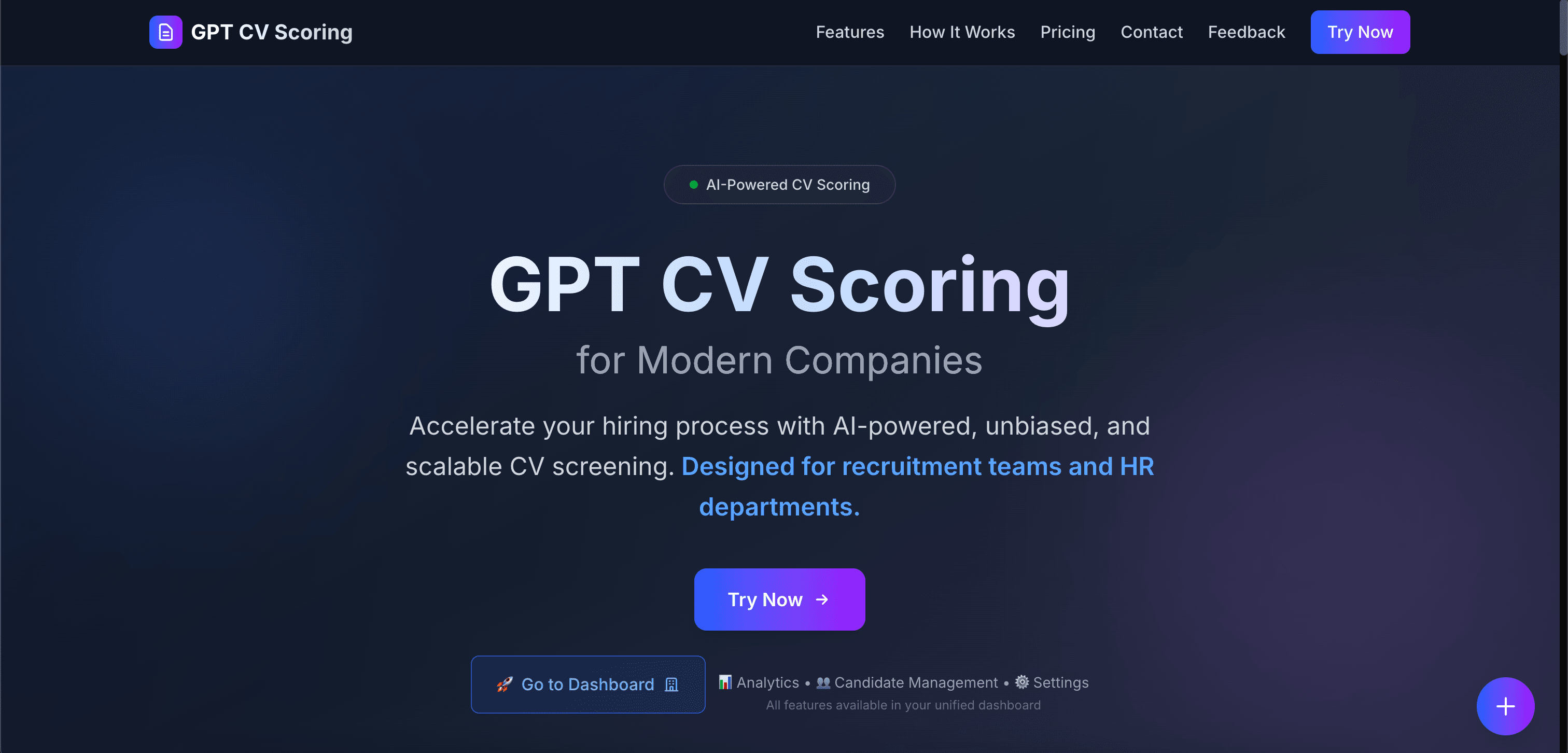 GPT CV Scoring - AI-Powered Recruitment Platform