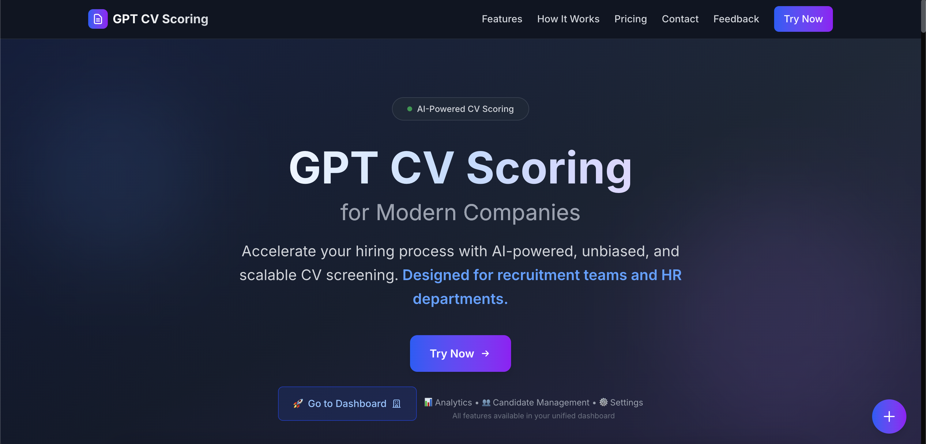 GPT CV Scoring - AI-Powered Recruitment Platform – Hamza Ali Khalid
